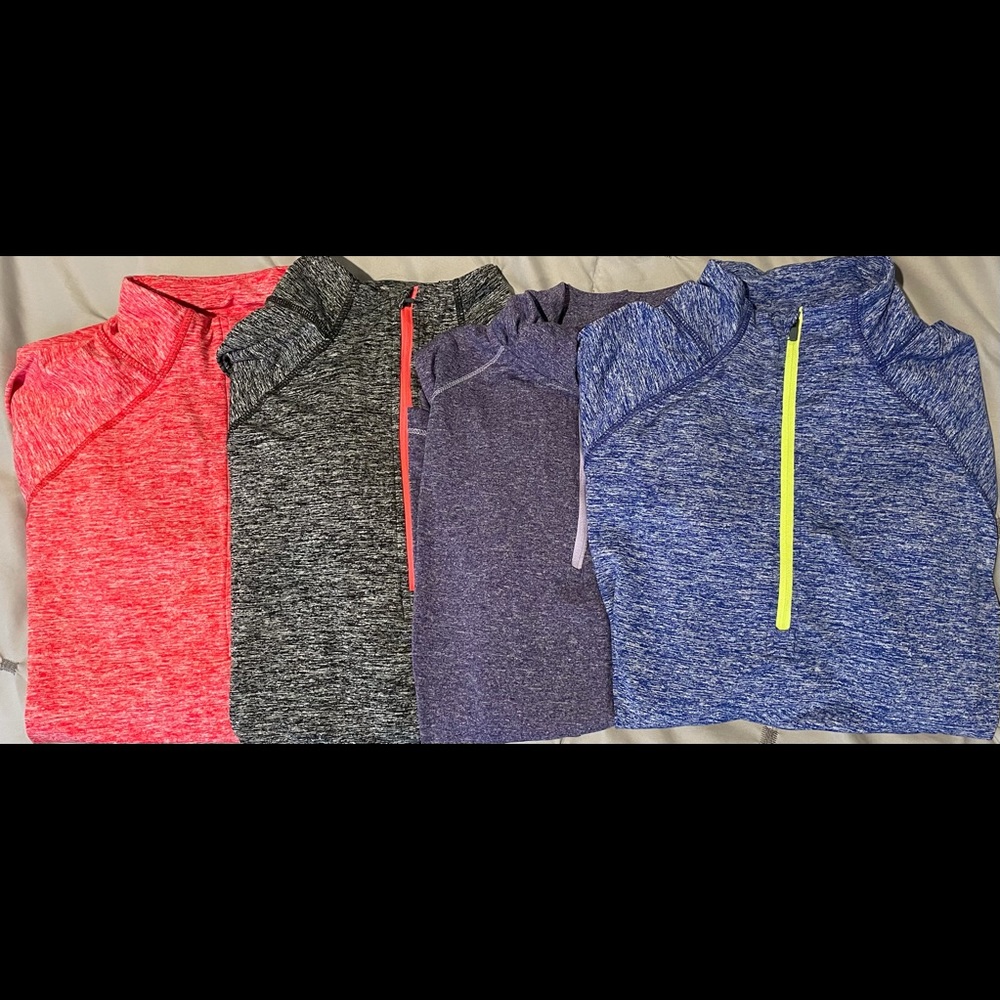 FOUR Women’s athletic long sleeve tops.